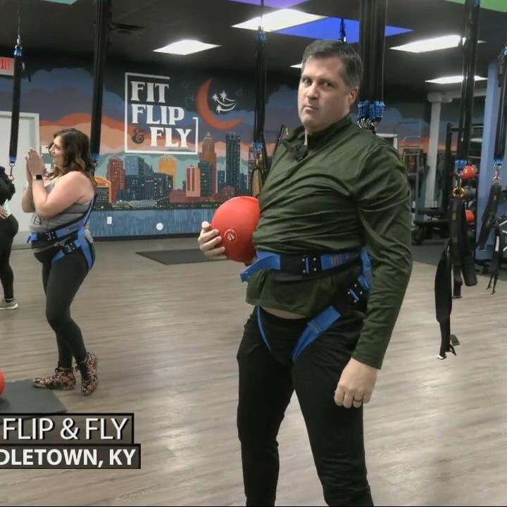 Keith Kaiser gets his workout in at Fit, Flip and Fly